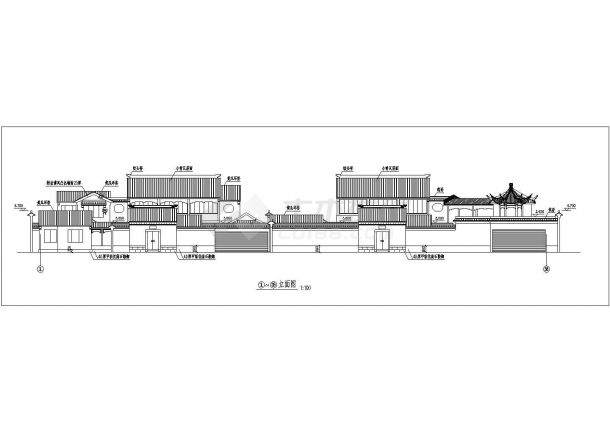 【杭州】某精品古建筑全套规划cad图-图一