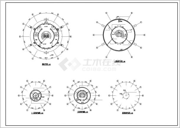 某灯塔CAD建筑设计图纸-图二