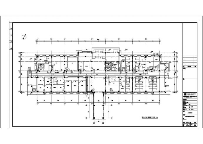 沈阳市某甲级医院将1160平米2层传统疗养部采暖通风系统设计CAD图纸_图1