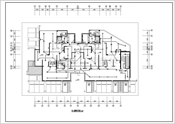 某广场住宅CAD电气施工图-图二