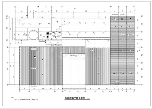 某混凝土主车间建筑结构施工图CAD详图-图一