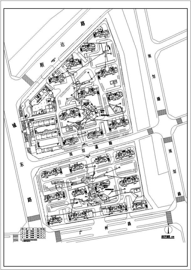 某市新区安置小区景观CAD工程-图二