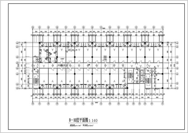 某地教学楼建筑CAD施工示意图-图二