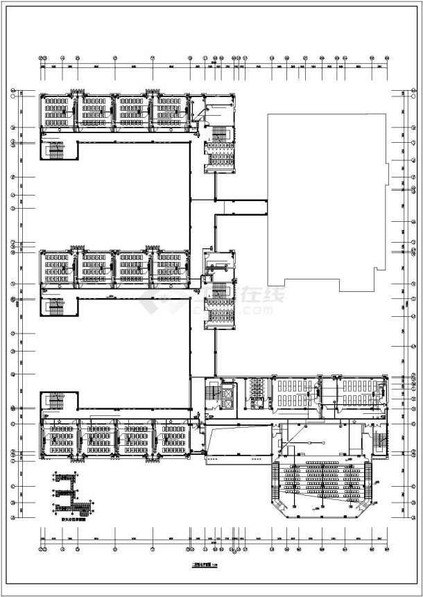 某小学CAD设计建筑规划图纸-图一