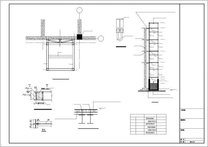 室外加装电梯建筑结构设计CAD图纸_图1