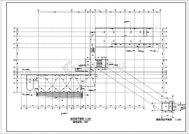 学校综合楼建筑设计施工平面图-图一
