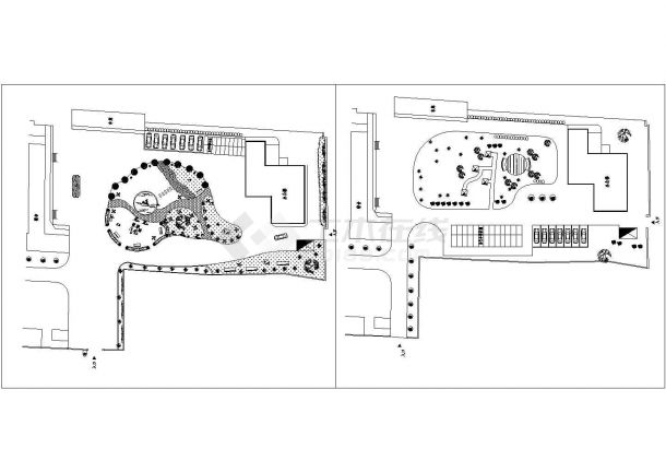 某镇道路标准段环境景观绿化完整规划设计施工CAD图纸-图一