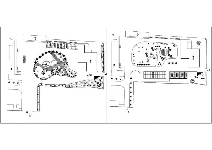 某镇道路标准段环境景观绿化完整规划设计施工CAD图纸_图1