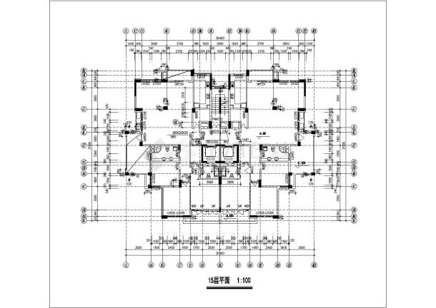 中山市某小区16层框架结构住宅楼建筑设计CAD图纸（底层为架空层）-图一