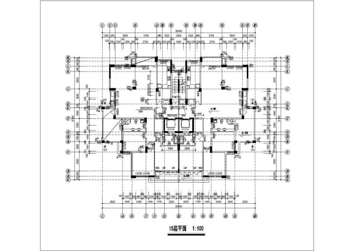 中山市某小区16层框架结构住宅楼建筑设计CAD图纸（底层为架空层）_图1