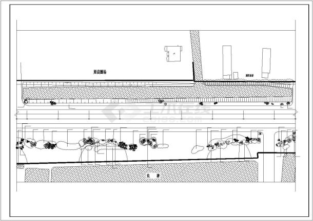 某城市道路交叉口景观绿化规划设计施工CAD图纸-图二