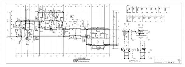 某小区住宅楼框架结构布置参考规划施工图-图二
