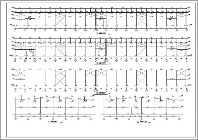 某市大型钢屋面厂房结构施工图纸_图1