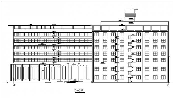 宏图大酒店综合楼建筑设计施工cad图纸（含设计说明）_图1