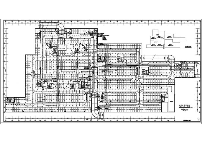 大型地下车库强弱电全套CAD图纸_图1