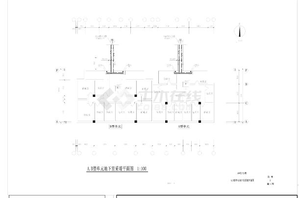 某地6层住宅小区地板辐射采暖全套CAD施工图-图一