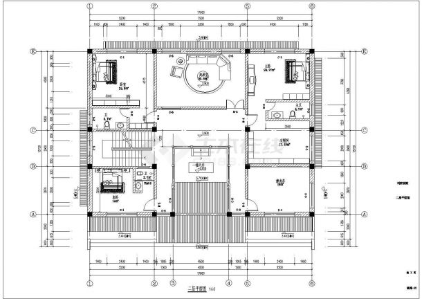 私人中式自住宅院施工图纸-图一