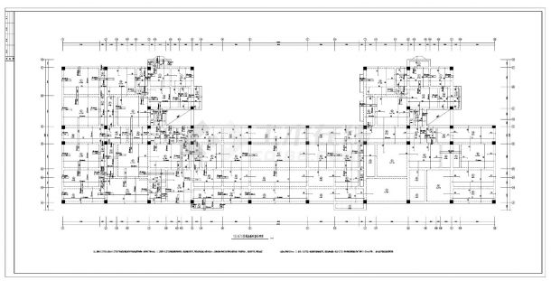 某商住宅楼框架沿街建筑结构设计施工图CAD参考详图-图二