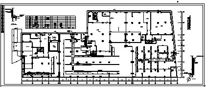 空调设计_某市四层带架空层综合性商住楼空调防排烟系统设计cad图纸-图一