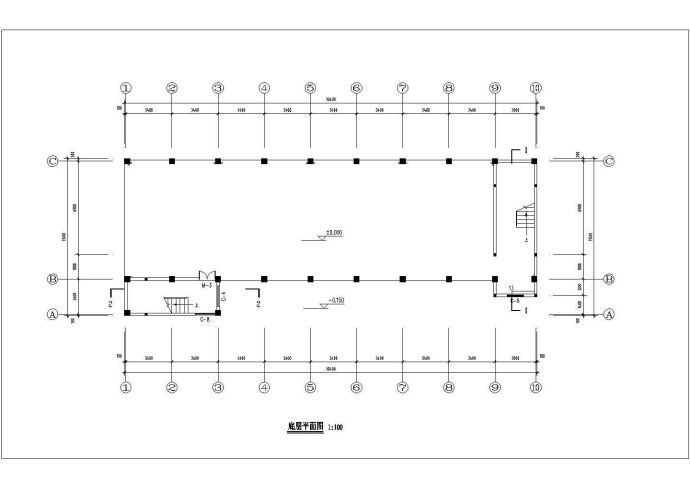 2800平米七层框混结构商住楼建筑设计CAD图纸（含架空层）_图1
