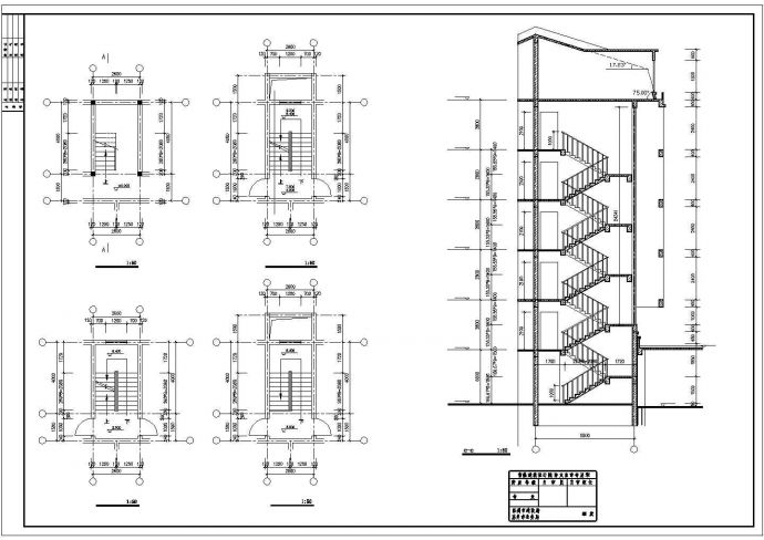 临街1.1万平米7层框架结构商住一梯楼建筑设计CAD图纸（底层营业房）_图1