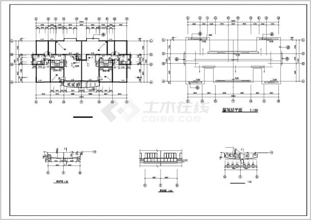 2800平米6+1层砖混结构住宅楼建筑设计CAD图纸（不含天面层）-图一