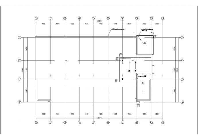 常州市某工厂3层框架结构职工宿舍楼建筑设计CAD图纸_图1