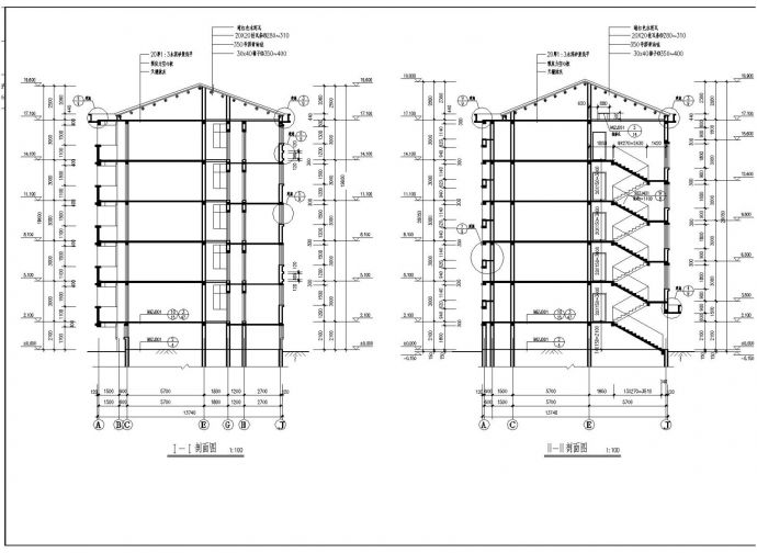 某商业住宅楼架空与砖混建筑结构施工图CAD详图_图1