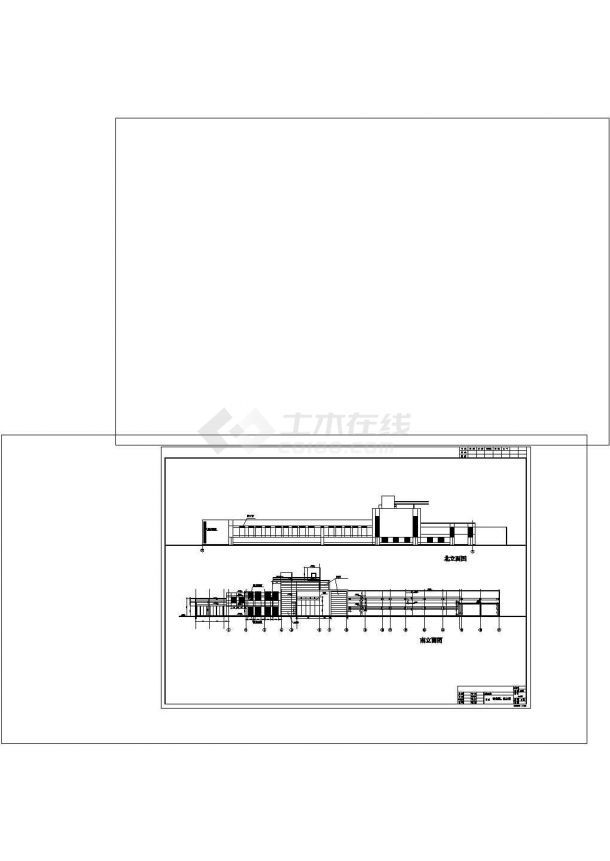 北京科普展览馆建筑施工cad非常标准图纸-图二