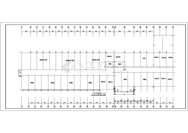 湖北地区五层中学教学楼建筑设计全套施工cad图-图二