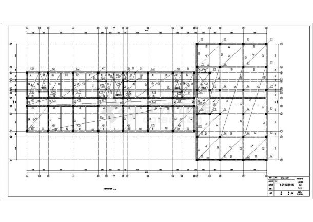 六安市某市政单位10层框架结构办公楼建筑和结构设计CAD图纸-图二
