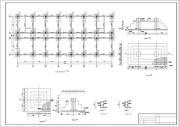 江西五层框架教学楼设计全套施工cad图_图1