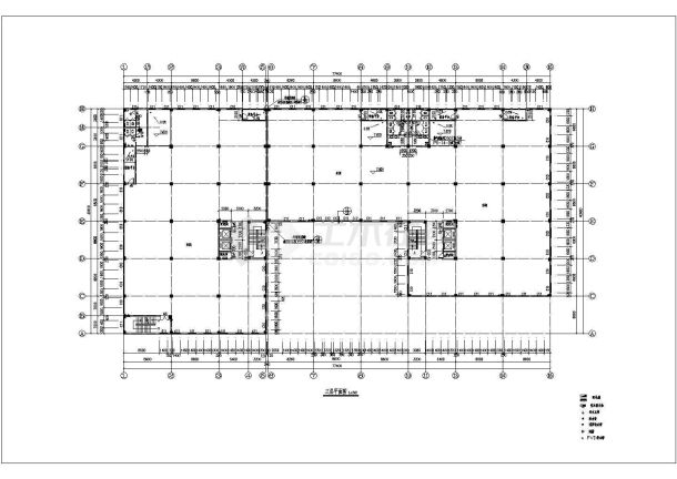 杭州某地新型电池住宅楼全套建筑施工设计cad图纸-图二