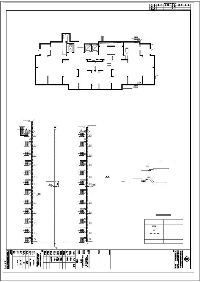 南京市某小区1.4万平米24层框架结构住宅楼采暖系统设计CAD图纸_图1