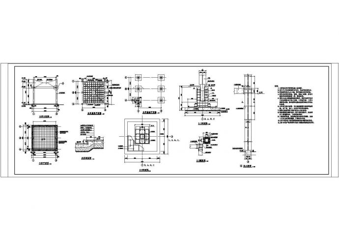 某中式木廊架CAD结构施工图_图1