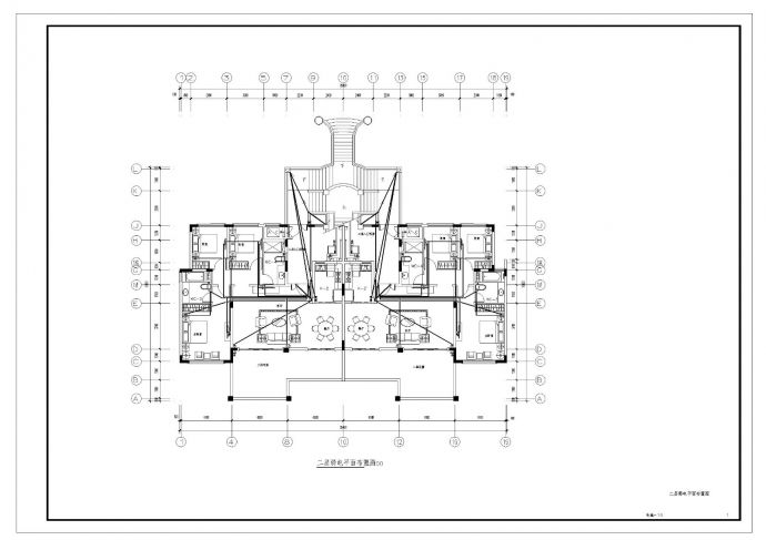 4层双拼叠拼复式私家花园别墅电气CAD施工图纸_图1
