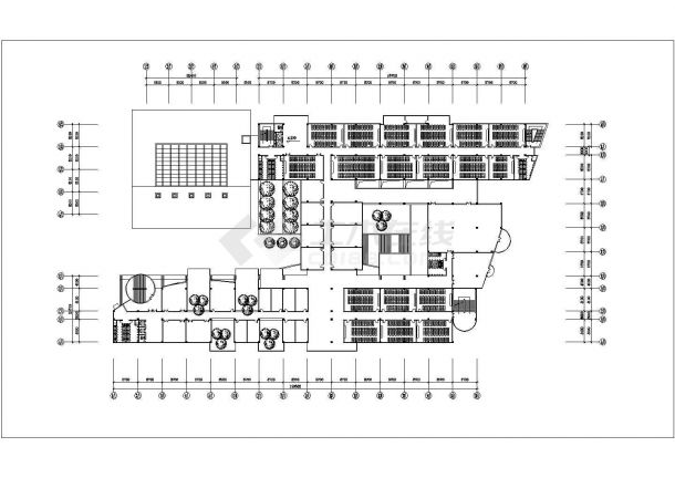 大学教学楼方案设计CAD图纸-图二