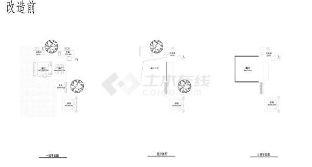 某地多层四合院建筑平面图-图一