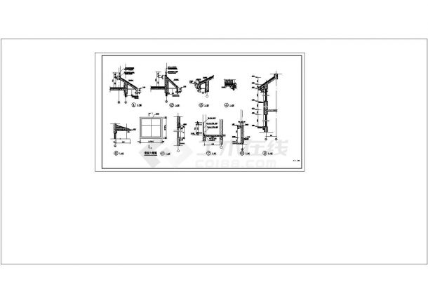 2层总332.7平米框架结构双拼别墅建施cad非常标准图纸-图一