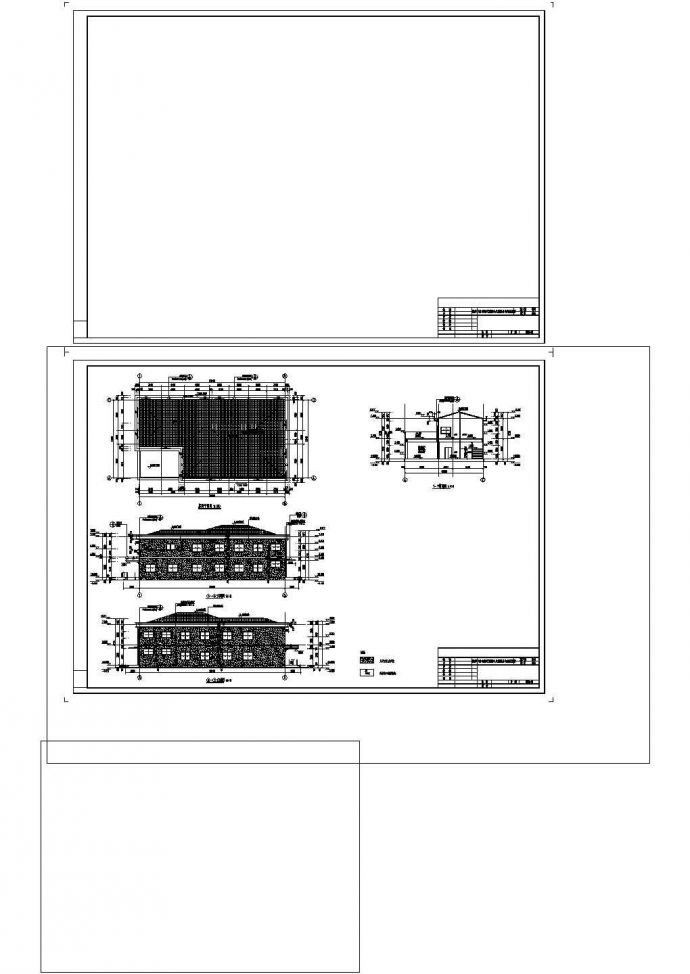 某小型卫生院建筑施工cad图纸设计_图1