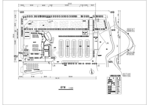 某地郊区汽车站初步设计方案CAD全套图纸-图二