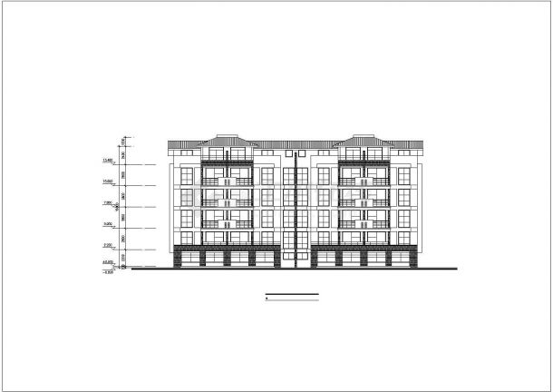 衡阳市某新建小区6层砖混结构住宅楼建筑设计CAD图纸（3套方案）-图一