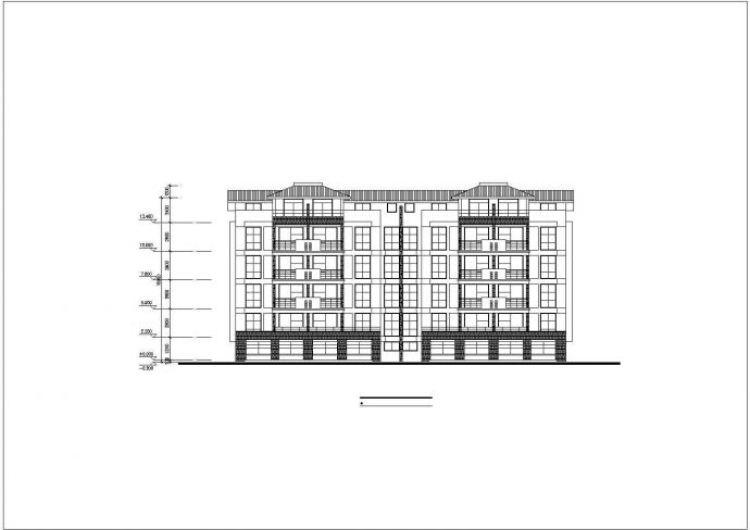 衡阳市某新建小区6层砖混结构住宅楼建筑设计CAD图纸（3套方案）_图1