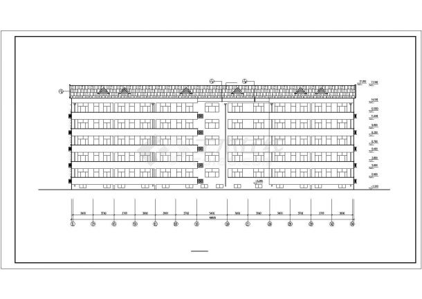 五层砖混结构住宅楼建筑设计CAD图纸（不含阁楼和半地下室）-图一