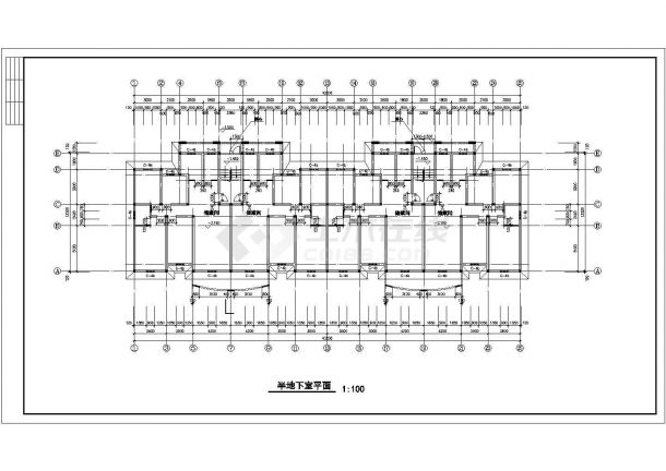 江阴市某小区7层砖混结构住宅楼建筑设计CAD图纸（含阁楼层）-图二