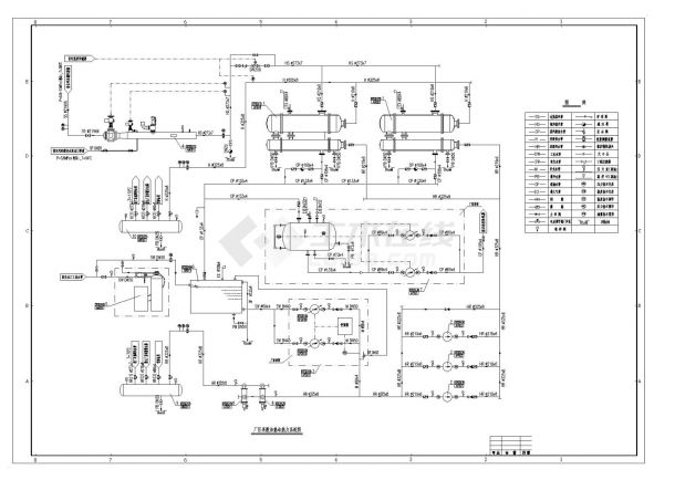 某厂区汽水换热站全套施工图纸（十四张）（含效果图）-图二