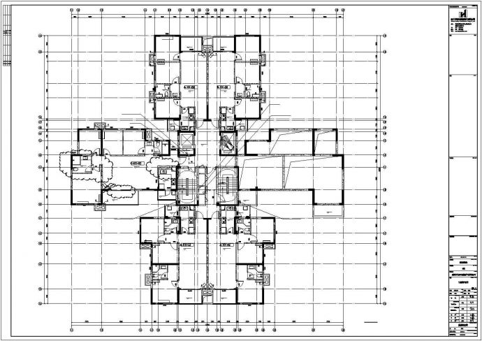 济南市某小区28层高层住宅楼全套暖通系统设计CAD图纸_图1