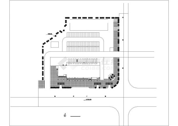 某长途汽车站建筑扩初全套设计cad图（含效果图）-图一
