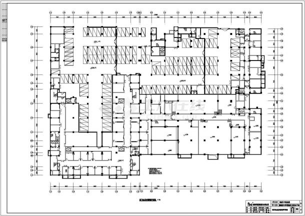 某大型商场地下停车库防排烟+空调系统设计CAD图纸-图一