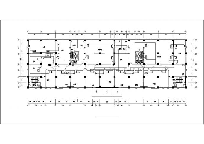 青岛市某商业街9层商务大酒店VRV系统设计CAD图纸_图1